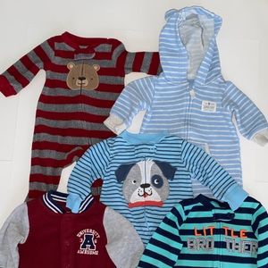 Carter’s Zip-Up Onesies 5 Pieces